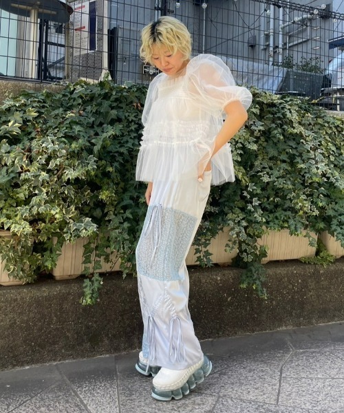 LACY PATCH WORK DROST パンツ