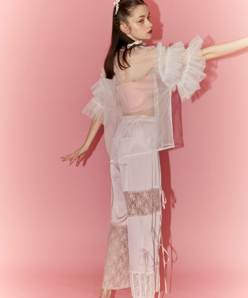 LACY PATCH WORK DROST パンツ