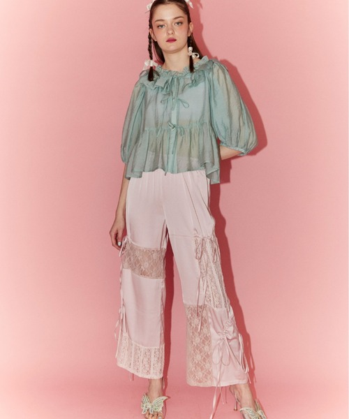 LACY PATCH WORK DROST パンツ LACY PATCH WORK DROST パンツ