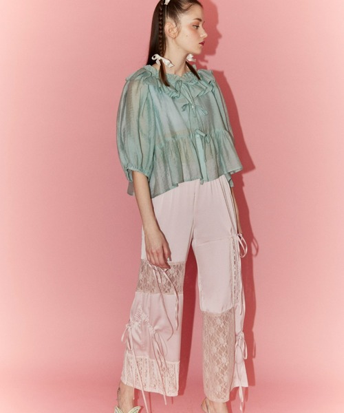 LACY PATCH WORK DROST パンツ