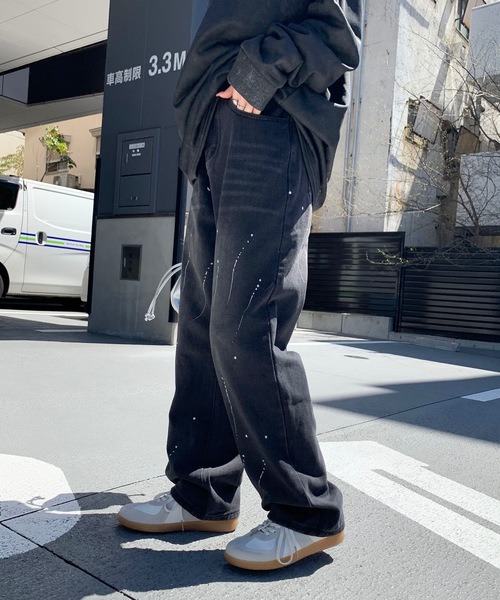 SHEPP（シープ）の「デザイン ワイドパンツ（デニムパンツ・メンズ・ブラック・S/L/M）」の19枚目の写真