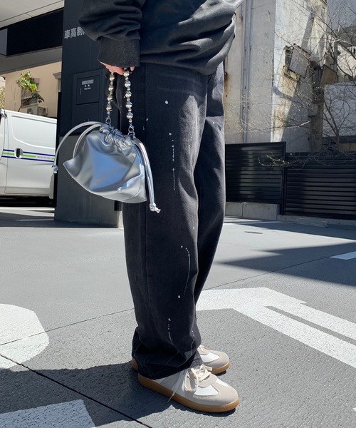 SHEPP（シープ）の「デザイン ワイドパンツ（デニムパンツ・メンズ・ブラック・S/L/M）」の22枚目の写真