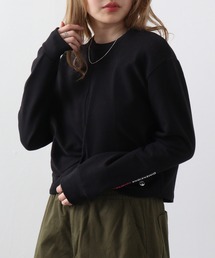 トレーナー スウェット 「ELOOPS」カジュアルクロップドトップススウェット レディース メンズ トレーナー スウェット 「ELOOPS」カジュアルクロップドトップス