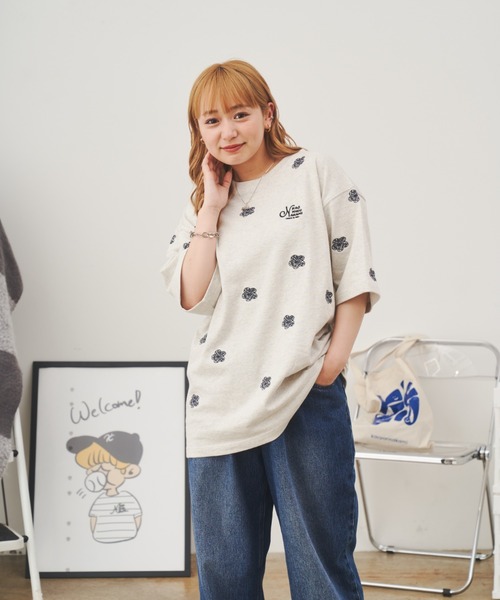 kaoyorinakami(カオヨリナカミ)の「flower tee / フラワーTシャツ(Tシャツ/カットソー・メンズ・ホワイト/ブラック・X-LARGE/MEDIUM/SMALL/X-SMALL/LARGE)」の18枚目の写真