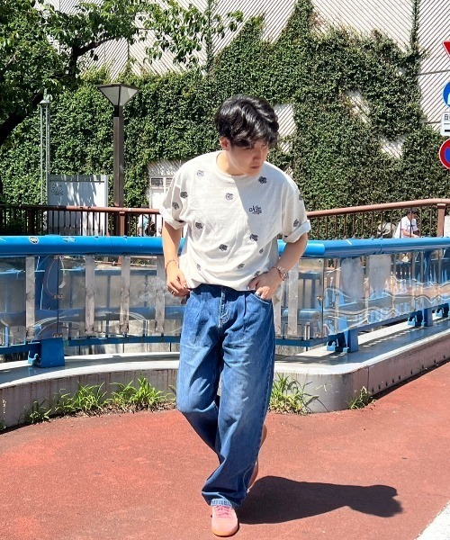 kaoyorinakami(カオヨリナカミ)の「flower tee / フラワーTシャツ(Tシャツ/カットソー・メンズ・ホワイト/ブラック・X-LARGE/MEDIUM/SMALL/X-SMALL/LARGE)」の6枚目の写真