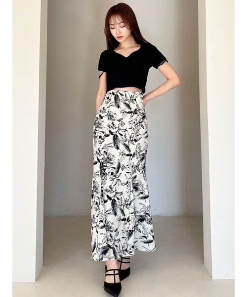 RESEXXY（リゼクシー）の「スリーブデザイントップス（Tシャツ/カットソー・レディース・ブルー/ブラック/その他1/オレンジ・FREE）」の18枚目の写真