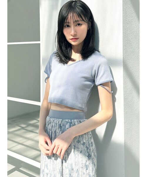 RESEXXY（リゼクシー）の「スリーブデザイントップス（Tシャツ/カットソー・レディース・ブルー/ブラック/その他1/オレンジ・FREE）」の21枚目の写真