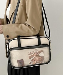 【urge select】クリアポケット スクールバッグ【A4サイズ収納可能】