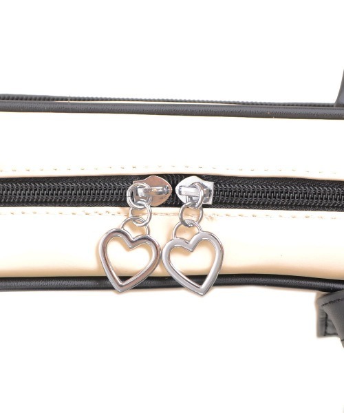 Mayree（メイリー）の「【urge select】クリアポケット スクールバッグ【A4サイズ収納可能】（ショルダーバッグ・レディース・ブラック/ホワイト・FREE）」の11枚目の写真