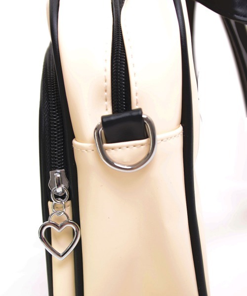 Mayree（メイリー）の「【urge select】クリアポケット スクールバッグ【A4サイズ収納可能】（ショルダーバッグ・レディース・ブラック/ホワイト・FREE）」の12枚目の写真