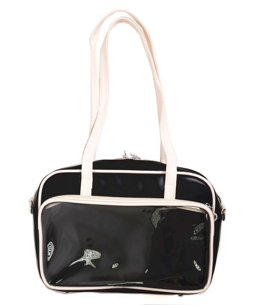 Mayree（メイリー）の「【urge select】クリアポケット スクールバッグ【A4サイズ収納可能】（ショルダーバッグ・レディース・ブラック/ホワイト・FREE）」の17枚目の写真