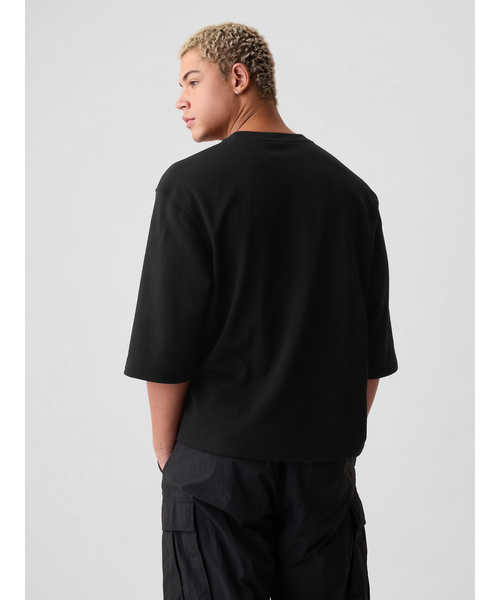 GAP - ギャップ GAP1969ロゴ オーバーサイズ スウェット ブラック XS セール】ヴィンテージソフト オーバーサイズ GAP Athleticロゴ