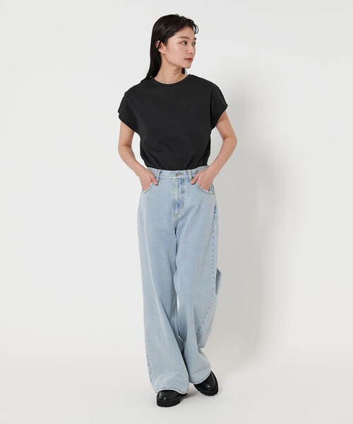 MARW UNITED ARROWS（マルゥ ユナイテッドアローズ）の「＜MARW UNITED ARROWS＞ベーシック クルーネック Tシャツ ‐汗ジミ防止‐（Tシャツ/カットソー・レディース・ダークグレー/ホワイト/ブラック/オリーブ/クリーム・FREE）」の19枚目の写真