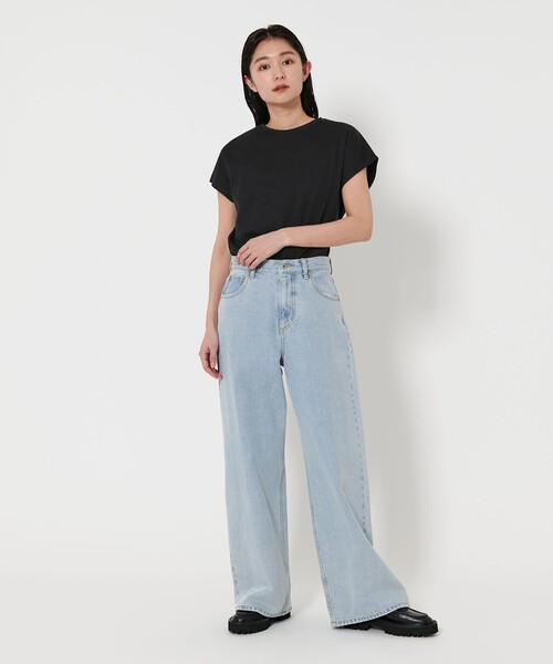 MARW UNITED ARROWS（マルゥ ユナイテッドアローズ）の「＜MARW UNITED ARROWS＞ベーシック クルーネック Tシャツ ‐汗ジミ防止‐（Tシャツ/カットソー・レディース・ダークグレー/ホワイト/ブラック/オリーブ/クリーム・FREE）」の18枚目の写真