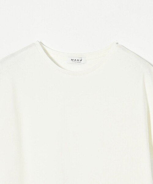 MARW UNITED ARROWS（マルゥ ユナイテッドアローズ）の「＜MARW UNITED ARROWS＞ベーシック クルーネック Tシャツ ‐汗ジミ防止‐（Tシャツ/カットソー・レディース・ダークグレー/ホワイト/ブラック/オリーブ/クリーム・FREE）」の9枚目の写真
