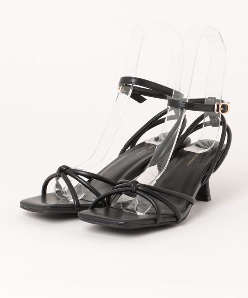 EDIT COLOGNE（エディットコロン）の「キトゥンヒールサンダル（パンプス・レディース・シルバー/ブラック/ベージュ・23.0cm/23.5cm/24.0cm）」の2枚目の写真