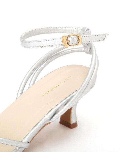 EDIT COLOGNE（エディットコロン）の「キトゥンヒールサンダル（パンプス・レディース・シルバー/ブラック/ベージュ・23.0cm/23.5cm/24.0cm）」の12枚目の写真