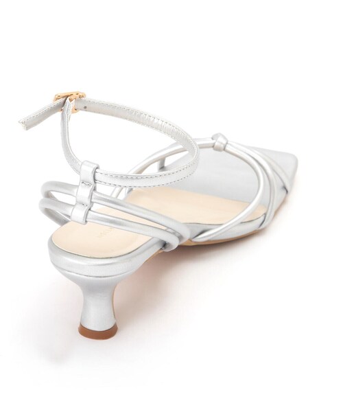 EDIT COLOGNE（エディットコロン）の「キトゥンヒールサンダル（パンプス・レディース・シルバー/ブラック/ベージュ・23.0cm/23.5cm/24.0cm）」の13枚目の写真