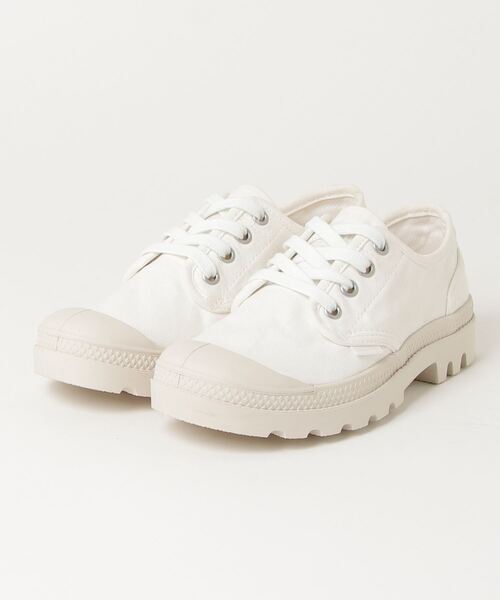 PALLADIUM(パラディウム)の「PALLADIUM/パラディウム Pampa Oxford/パンパ オックスフォード 92351(スニーカー・レディース・ホワイト/ブラック/ライトパープル/ホワイト系その他/イエロー/コーラル・24.0cm/25.0cm/23.0cm/24.5cm/23.5cm/22.5cm/24cm/23cm/25cm)」の1枚目の写真