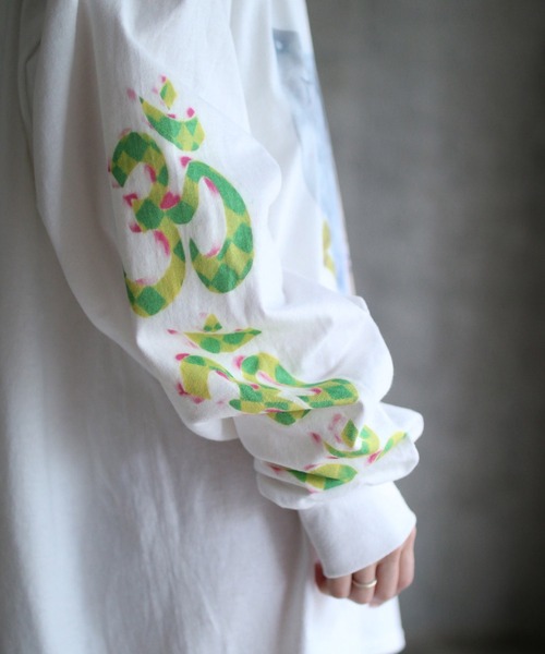 grapevine by k3（グレープバインバイケースリー）の「Axe T shirt（Tシャツ/カットソー・メンズ・ホワイト・M/L）」の10枚目の写真