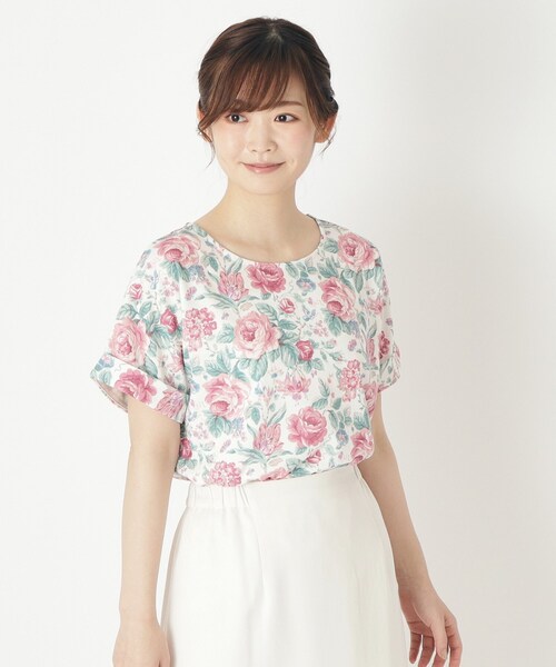 LAURA ASHLEY - 【LAURA ASHLEY】(10) 花柄 アニマル柄 ロング Tシャツ Laura Ashley（ローラ アシュレイ）の通販 | Tシャツ通販