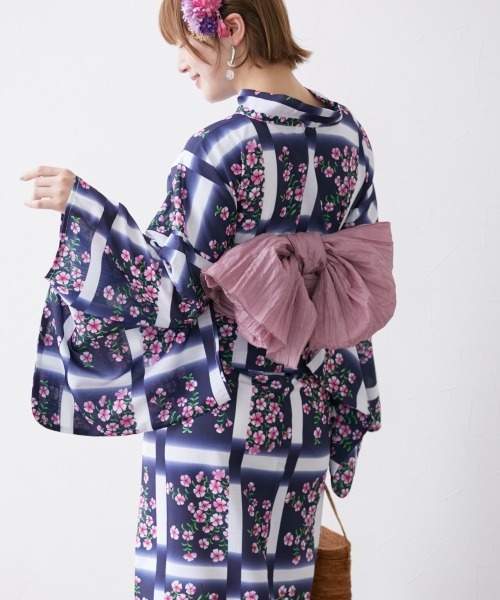 nissen（ニッセン）の「兵児帯【単品】（浴衣・レディース・マスタード/ピンク/ターコイズブルー・01）」の4枚目の写真