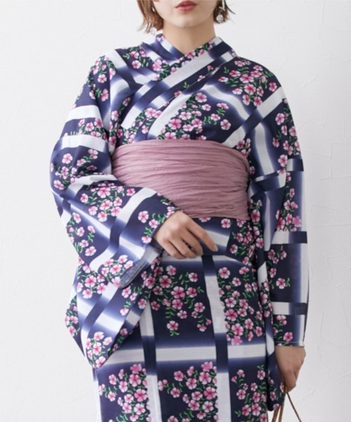 nissen（ニッセン）の「兵児帯【単品】（浴衣・レディース・マスタード/ピンク/ターコイズブルー・01）」の8枚目の写真