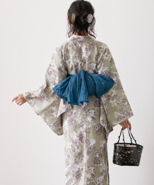 nissen（ニッセン）の「兵児帯【単品】（浴衣・レディース・マスタード/ピンク/ターコイズブルー・01）」の10枚目の写真