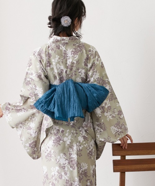 nissen（ニッセン）の「兵児帯【単品】（浴衣・レディース・マスタード/ピンク/ターコイズブルー・01）」の12枚目の写真