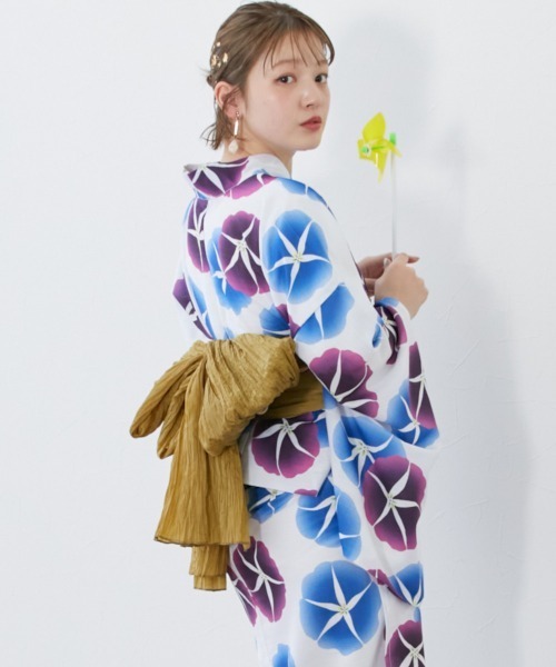 nissen（ニッセン）の「兵児帯【単品】（浴衣・レディース・マスタード/ピンク/ターコイズブルー・01）」の14枚目の写真