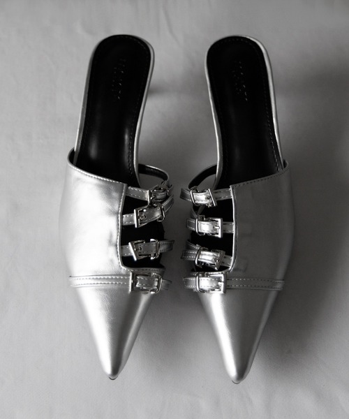 MOUSSY 【25年AW新作】BELTED ミュール TRANSLUCENT SOLE サンダル