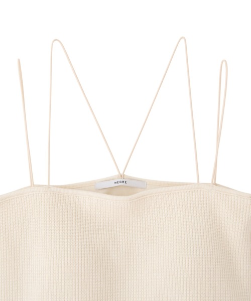 MECRE(メクル)の「ダブルストラップキャミソール(キャミソール・レディース・グレー/ブラック/ホワイト・FREE)」の13枚目の写真