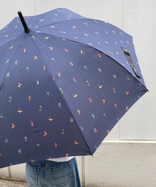 BAYFLOW（ベイフロー）の「[軽くて風に強い]JUMP晴雨兼用傘65cm（長傘・レディース・ネイビー/カーキ/ブラック・0）」の4枚目の写真