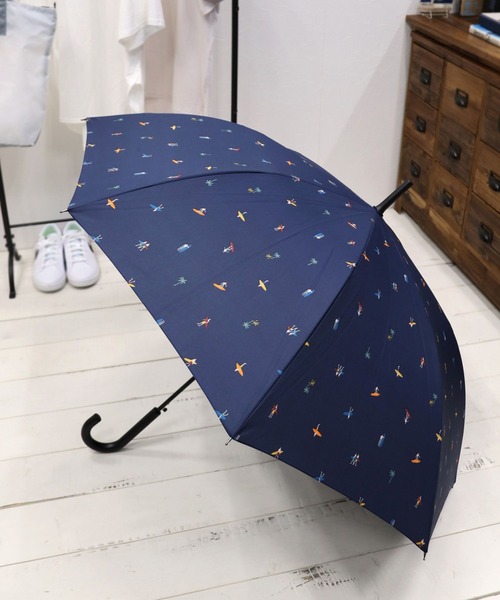 BAYFLOW（ベイフロー）の「[軽くて風に強い]JUMP晴雨兼用傘65cm（長傘・レディース・ネイビー/カーキ/ブラック・0）」の5枚目の写真