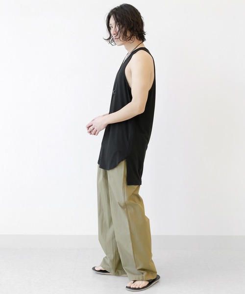 minsobi（ミンソビ）の「サマーワイドイージーパンツ（その他パンツ・メンズ・カーキ/チャコールグレー・FREE）」の13枚目の写真