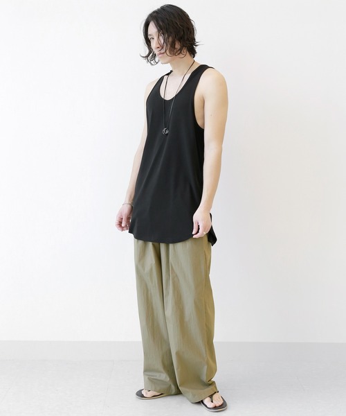minsobi（ミンソビ）の「サマーワイドイージーパンツ（その他パンツ・メンズ・カーキ/チャコールグレー・FREE）」の12枚目の写真