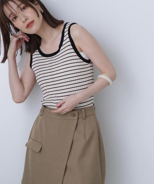 N.（N. Natural Beauty Basic）（エヌエヌナチュラルビューティーベーシック）の「マーブル細バングル（バングル/リストバンド・レディース・ホワイト/ブラウン・FREE）」の15枚目の写真