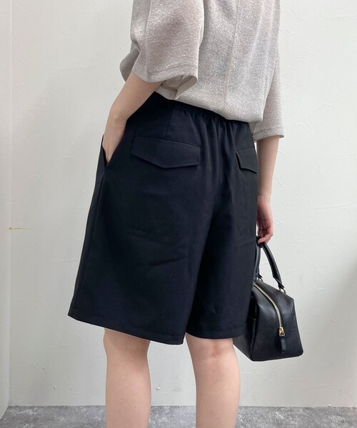 fredy emue（フレディエミュ）の「タックハーフパンツ（その他パンツ・レディース・ブラック/チャコールグレー・38/36）」の9枚目の写真