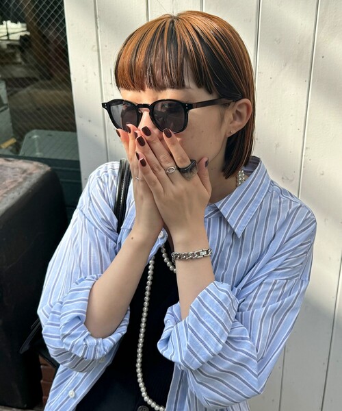 fredy emue（フレディエミュ）の「セルウェリントンサングラス（サングラス・レディース・グレイッシュベージュ/チャコールグレー/ベージュ・FREE）」の7枚目の写真