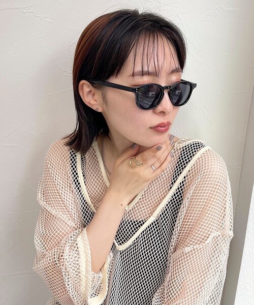 fredy emue（フレディエミュ）の「セルウェリントンサングラス（サングラス・レディース・グレイッシュベージュ/チャコールグレー/ベージュ・FREE）」の9枚目の写真