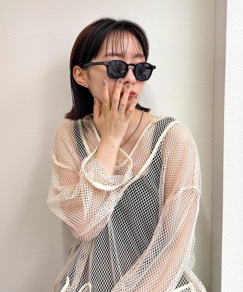 fredy emue（フレディエミュ）の「セルウェリントンサングラス（サングラス・レディース・グレイッシュベージュ/チャコールグレー/ベージュ・FREE）」の10枚目の写真