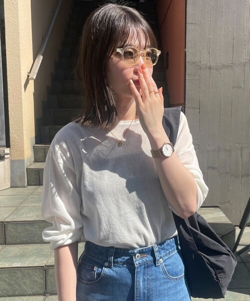 fredy emue（フレディエミュ）の「セルウェリントンサングラス（サングラス・レディース・グレイッシュベージュ/チャコールグレー/ベージュ・FREE）」の13枚目の写真