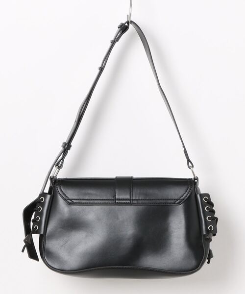 レースアップデザイン ショルダーバッグ グレー SLY ショルダーバッグ バッグ PADDING LACE UP BAG パディング