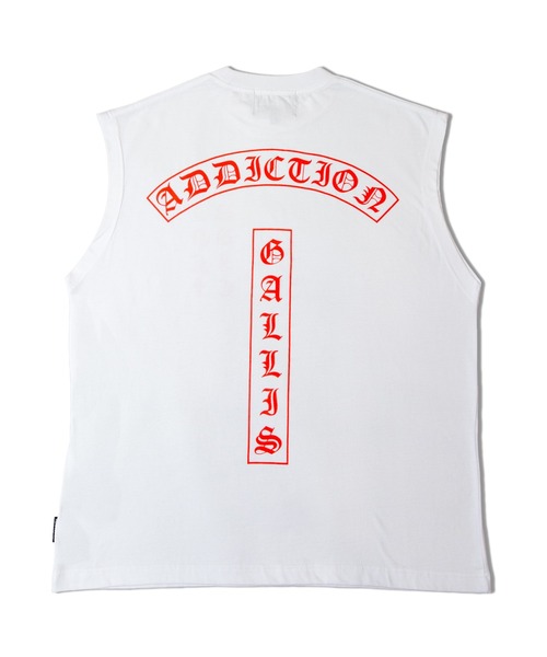 GALLIS ADDICTION(ガリスアディクション)の「GA O.E NO-SLEEVE(タンクトップ・メンズ・ホワイト/ブラック・FREE)」の13枚目の写真