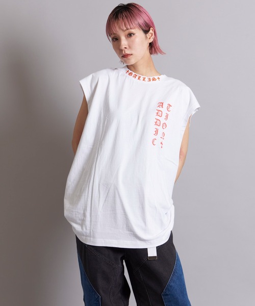 GALLIS ADDICTION(ガリスアディクション)の「GA O.E NO-SLEEVE(タンクトップ・メンズ・ホワイト/ブラック・FREE)」の7枚目の写真