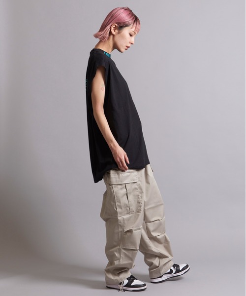 GALLIS ADDICTION(ガリスアディクション)の「GA O.E NO-SLEEVE(タンクトップ・メンズ・ホワイト/ブラック・FREE)」の11枚目の写真