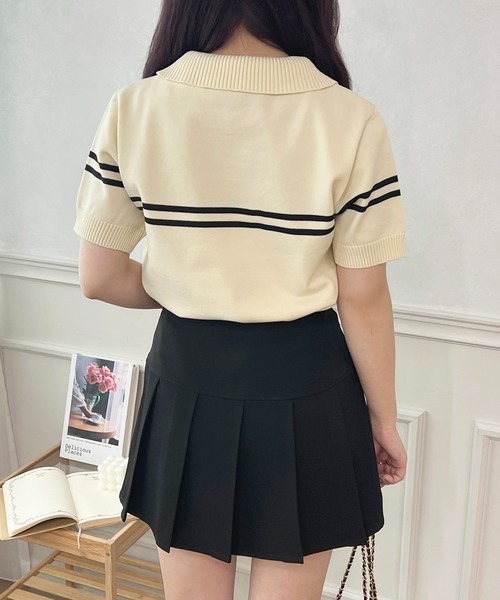 apres jour（アプレジュール）の「リボン刺繍襟付きニット【ZOZOTOWN限定アイテム】（ニット/セーター・レディース・アイボリー/ブルー/イエロー・フリー/X-LARGE）」の21枚目の写真