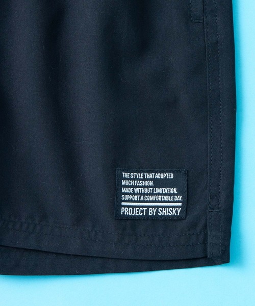SHISKY(シスキー)の「SHISKY / シスキー 水陸両用 タフタ ワンポイント 無地カラーハーフパンツ キッズ(その他パンツ・キッズ・グリーン系/ブラック/カーキ/グリーン/グレー/カーキ系/ネイビー/パープル・150/140/130/120/160/110)」の11枚目の写真