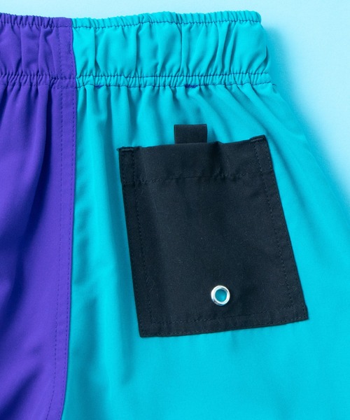SHISKY(シスキー)の「SHISKY / シスキー 水陸両用 タフタ ワンポイント 無地カラーハーフパンツ キッズ(その他パンツ・キッズ・グリーン系/ブラック/カーキ/グリーン/グレー/カーキ系/ネイビー/パープル・150/140/130/120/160/110)」の15枚目の写真