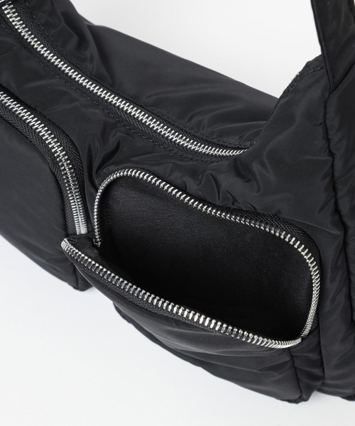 Heather（ヘザー）の「パファーポケットショルダーBAG　129715（ショルダーバッグ・レディース・シルバー/ブラック・ONE SIZE）」の21枚目の写真